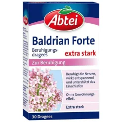 Abtei Baldrian|Beruhigungsmittel-Baldrian Forte Beruhigungsdragees, 30 St
