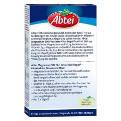 Abtei Vitamin B Komplex|Magnesium-Magnesium 500 Plus Tabletten, 42 St