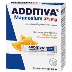 Additiva Muskulatur|Magnesium-Magnesium 375 mg Sticks Orange, 20 St