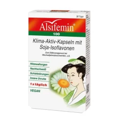 Alsifemin Wechseljahre-100 Klima Aktiv mit Soja-Isoflavonen Kapseln, 30 St