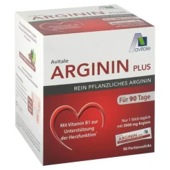 New Avitale Arginin Plus Vitamin B1 + B6 + B12 + Folsäure Sticks, 90X5.9 g