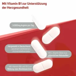 Avitale Arginin plus Vitamin B1 + B6 + B12 + Folsäure Filmtabletten , 120 St
