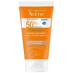 Avene Lsf 50+|Gesicht-Cleanance Sonnenfluid SPF 50 + getönt, 50 ml