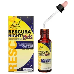 Kinder Rescura Bachblütentropfen|Bachblüten Für Kinder-Bachblüten Original Night Kids Tropfen alkoholfrei , 10 ml