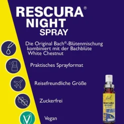 Kinder Rescura Bachblütentropfen|Bachblüten Für Kinder-Bachblüten Original Night Kids Tropfen alkoholfrei , 10 ml