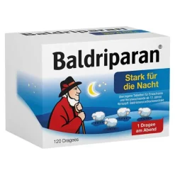 Baldriparan Baldrian|Beruhigungsmittel-Stark für die Nacht überzogene Tabletten, 120 St