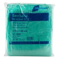 Alltagshilfen-Beesana PP-Kittel 110x140 cm grün elastisch Ärmelabs., 100 St