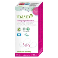 Masmi Binden-Bio Slipeinlagen Flex 100% Bio-Baumwolle , 24 St