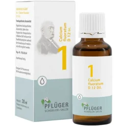 Best Pflüger Biochemie 1 Calcium fluoratum D 12 Tropfen, 30 ml