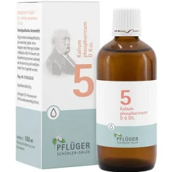 Best Pflüger Biochemie 5 Kalium phosphoricum D 6 Tropfen, 100 ml