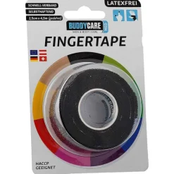 Discount Buddycare Fingertape latexfrei schwarz, 1 St