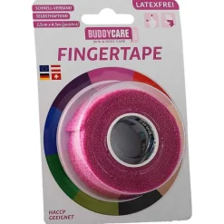 Buddycare Tapeverband|Fingerpflaster-Fingertape latexfrei pink, 1 St