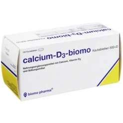 Outlet Calcium-D3-biomo Calcium D3 biomo Kautabletten 500 + D, 100 St
