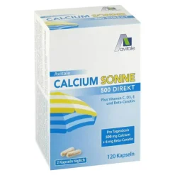 Avitale Calcium-Calcium Sonne 500 Kapseln, 120 St