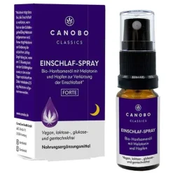 Canobo Melatonin Spray-Bio-Hanfsamenöl Einschlaf-Spray Hopf. / Mela., 10 ml