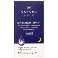 Canobo Melatonin Spray-Bio-Hanfsamenöl Einschlaf-Spray Hopf. / Mela., 10 ml