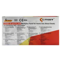 New Citest 3 in 1 Selbsttest Covid-19 Antigen & Influe, 2x5 St