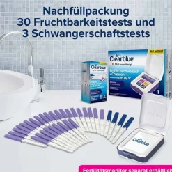 Clearblue Familienplanung-Fertilitätsmonitor Teststäbchen 30 + 3, 33 St