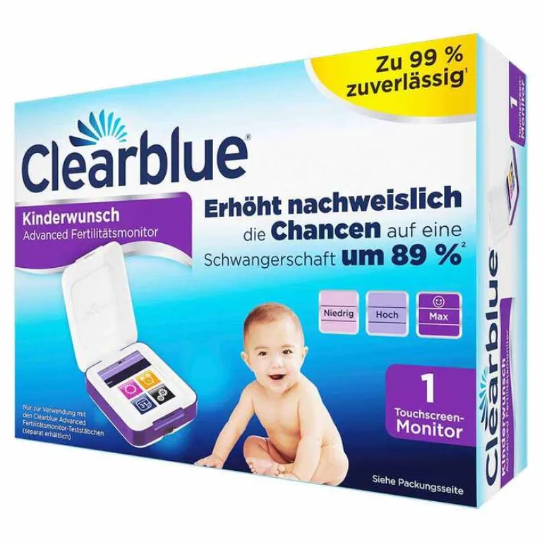 Clearblue Ovulationstest|Familienplanung-Fertilitätsmonitor Advanced, 1 St