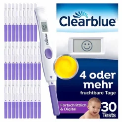 Clearblue Ovulationstest|Familienplanung-Ovulationstest fortschrittlich & digital, 30 St