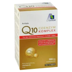 Avitale Coenzym Q10-Coenzym Q10 100 mg Kapseln + Vitamine + Mineralstoffe, 120 St