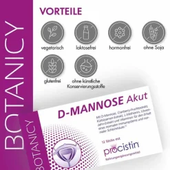 Feelgood D-Mannose + Cranberry Akut Sticks, 12 St