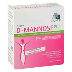 Avitale Mannose-D-Mannose Plus 2000 mg Sticks, 30X2.47 g