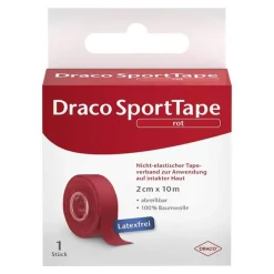 Draco Tape-tapeverband 10mx2cm rot, 1 St