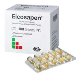 Eicosapen Omega 3 Kapseln|Cholesterin Tabletten-Kapseln, 100 St