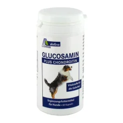 Avitale Bewegungsapparat-Glucosamin + Chondroitin Kapseln für Hunde, 60 St