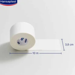 Hansaplast Tapeverband-robustes Sporttape 3,8 cmx10 m weiß, 1 St