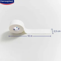 Hansaplast Tapeverband-robustes Sporttape 2,5 cmx10 m weiß, 1 St