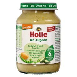 Holle Babybrei-Kartoffeln mit Erbsen und Zucchini, 190 g