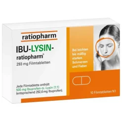 Clearance Ratiopharm IBU-LYSIN-® 293 mg Filmtabletten, 10 St