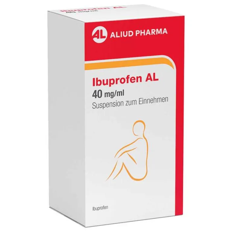 Aliud Pharma Ibuprofen|Fiebermittel Kinder-Ibuprofen AL 40 mg / ml Suspension zum Einnehmen, 100 ml