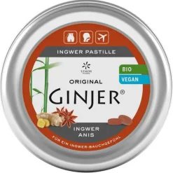 Bonbons-Ingwer Ginjer Anis Pastille Bio, 40 g
