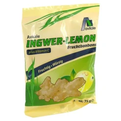 Avitale Bonbons-Ingwer Lemon Bonbons + Vitamin C, 75 g