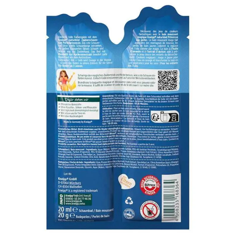 Best Kneipp naturkind Perlenprinzessin Zauberschaumabad, 1 P