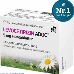 ADGC Levocetirizin|Allergie Tabletten-LEVOCETIRIZIN ® 5 mg Filmtabletten, 50 St