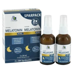 New Avitale Melatonin 1 mg Einschlaf-Spray , 2X50 ml
