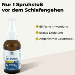 Avitale Melatonin Spray-Melatonin 1 mg Einschlaf-Spray, 50 ml
