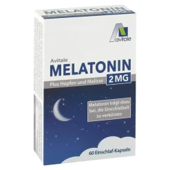 Sale Avitale Melatonin 2 mg plus Hopfen und Melisse Kapseln, 60 St