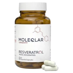 Hot Moleqlar Resveratrol Trans-Resveratrol Kapseln, 60 St