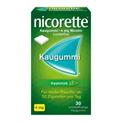 Nicorette Nikotinkaugummi-® Kaugummi freshmint, 4 mg Nikotin, 30 St