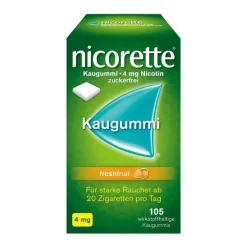 Nicorette Nikotinkaugummi-® Kaugummi freshfruit, 4 mg Nikotin, 105 St