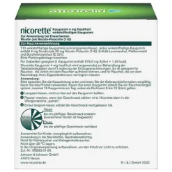 Nicorette Nikotinkaugummi-® Kaugummi freshfruit, 4 mg Nikotin, 210 St