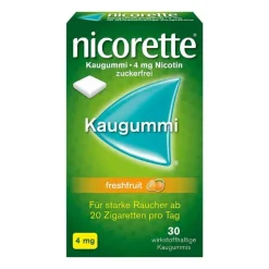 Nicorette Nikotinkaugummi-® Kaugummi freshfruit, 4 mg Nikotin, 30 St