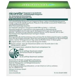 Nicorette Nikotinkaugummi-® Kaugummi freshmint, 4 mg Nikotin, 210 St