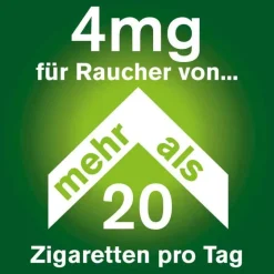 Nicorette Nikotinkaugummi-® Kaugummi freshmint, 4 mg Nikotin, 105 St