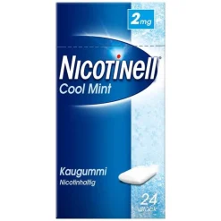 New Nicotinell Kaugummi 2 mg Cool Mint (Minz-Geschmack), 24 St